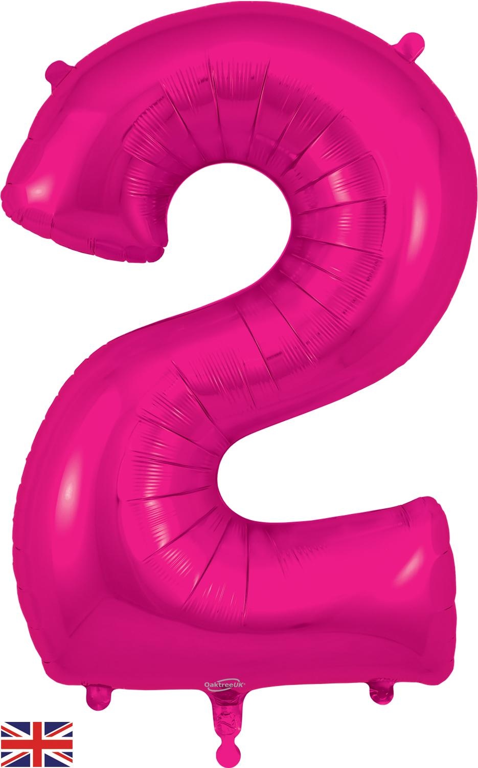 Cijfer NEW Fuchsia - 2 - Oaktree 34 inch