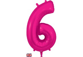 Cijfer NEW Fuchsia - 6 - Oaktree 34 inch