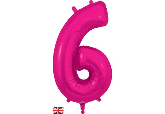 Cijfer NEW Fuchsia - 6 - Oaktree 34 inch