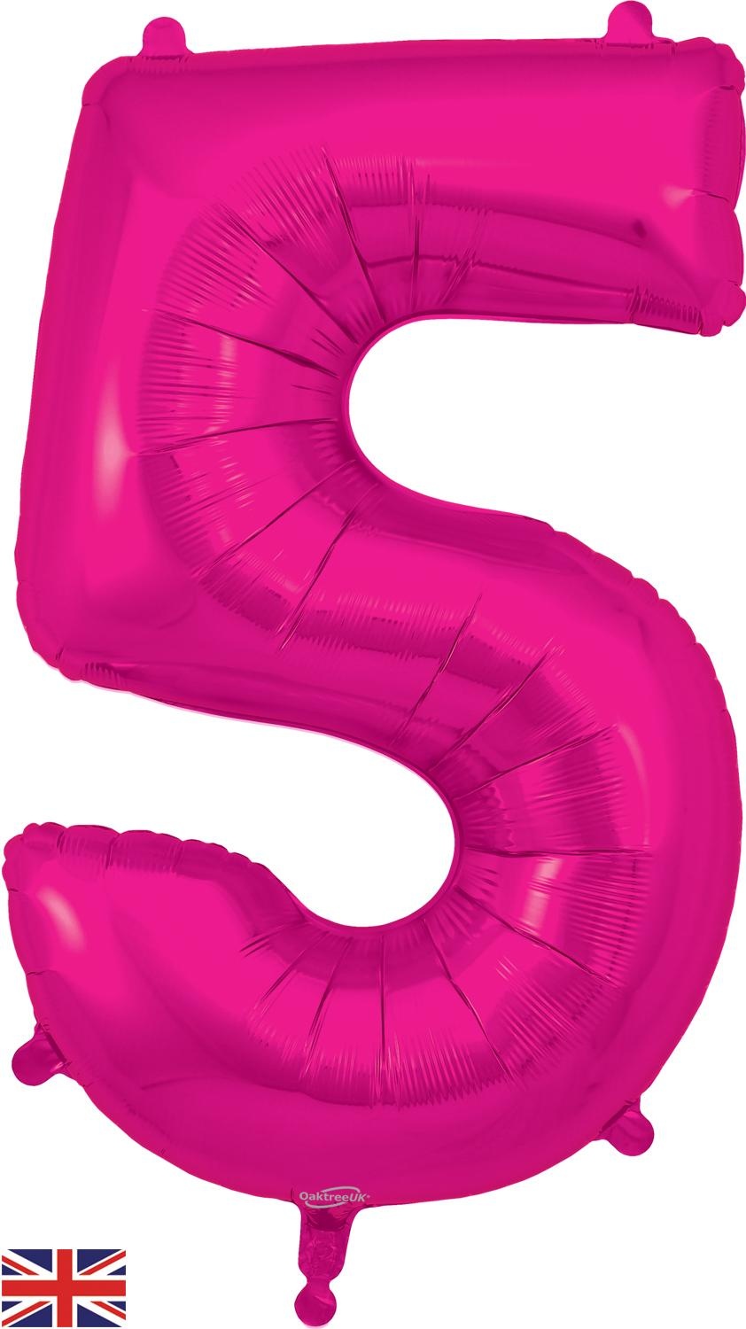 Cijfer NEW Fuchsia - 5 - Oaktree 34 inch