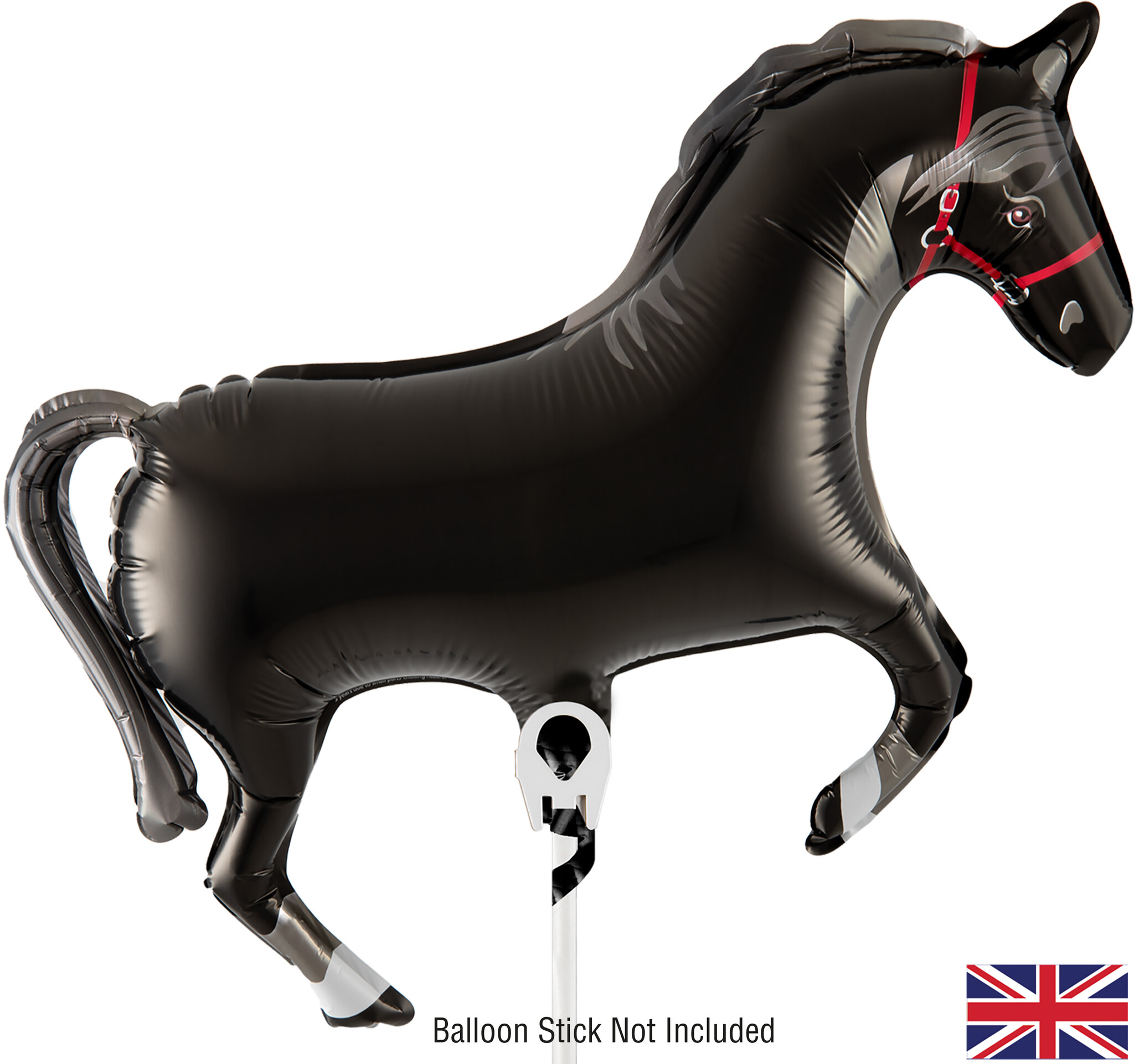 MICRO - Paard Zwart - 15,5 inch - Oaktree - Zelfsluitend