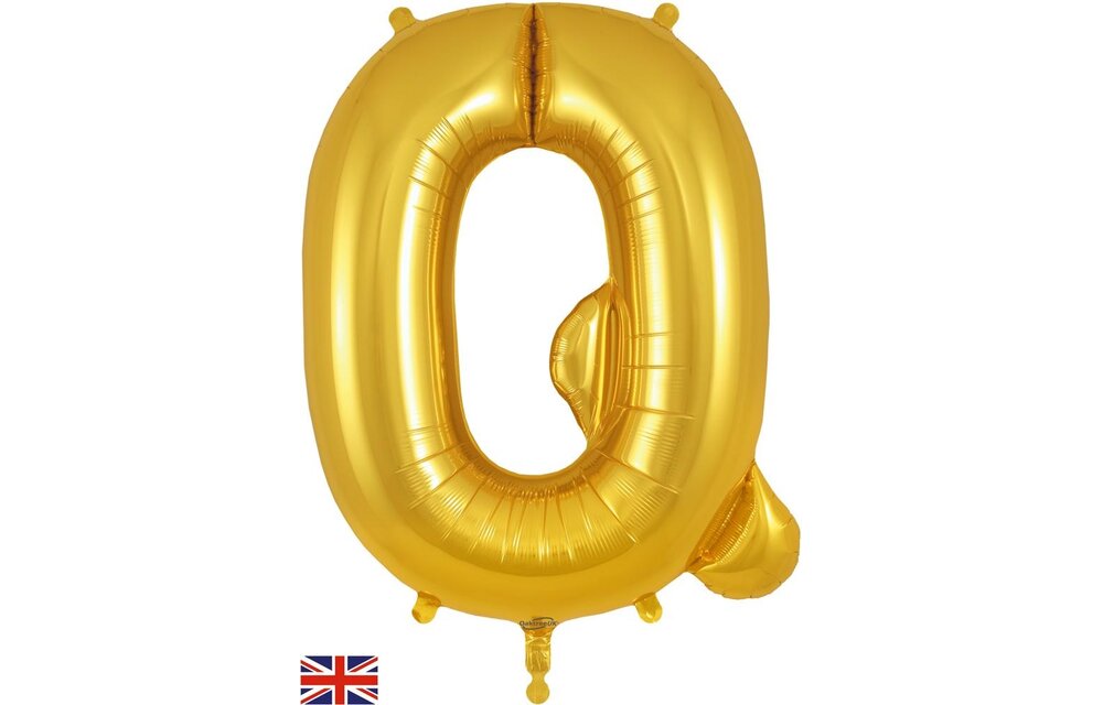 Letter Gold - Q - Oaktree 34 inch