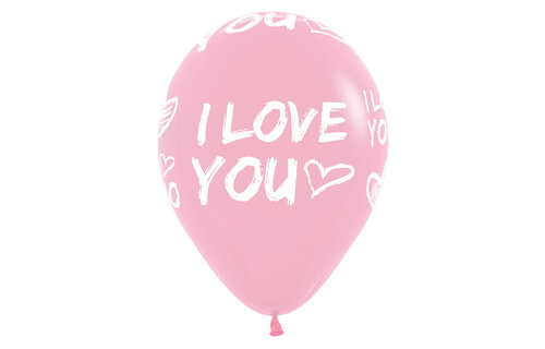 Sempertex 12 inch  - I Love You - Modern - Assortment - 25 Stuks