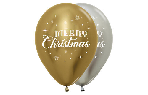 Sempertex 12 inch - Merry Christmas Winter - Reflex Assortment - 25 stuks