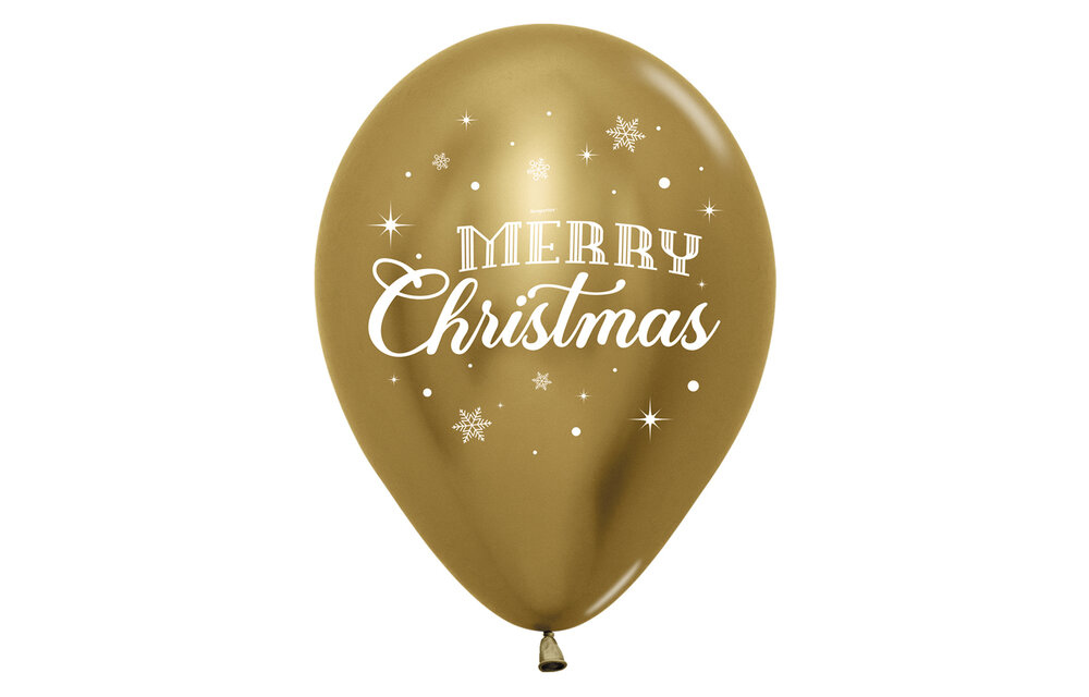 Sempertex 12 inch - Merry Christmas Winter - Reflex Assortment - 25 stuks