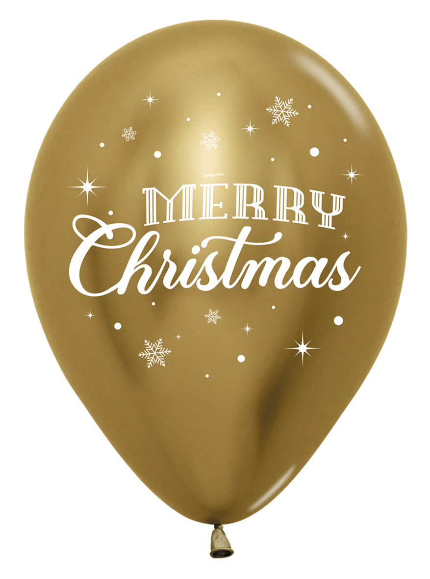 Sempertex 12 inch - Merry Christmas Winter - Reflex Assortment - 25 stuks