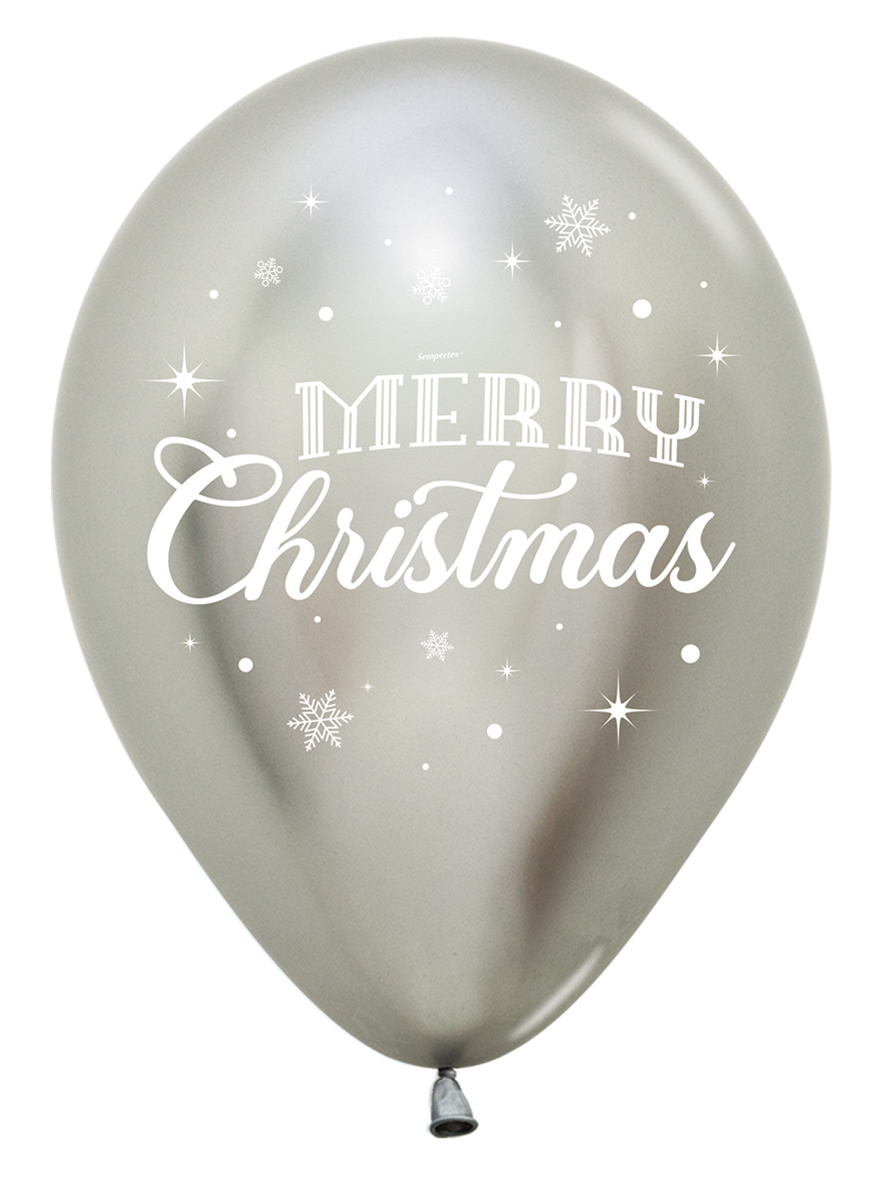 Sempertex 12 inch - Merry Christmas Winter - Reflex Assortment - 25 stuks