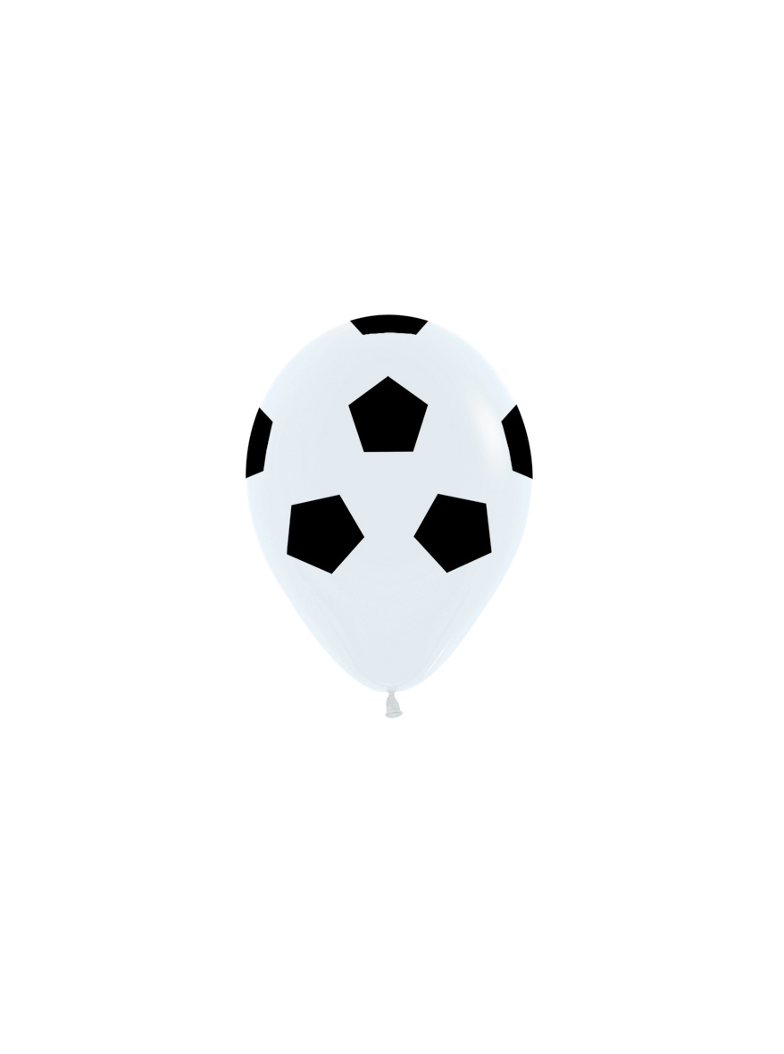 Sempertex 5 inch  - Soccer Ball - White 005 - 50 Stuks