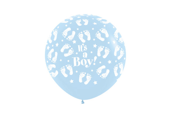 R24 - It's A Boy Footprint - Pastel Matte Blue 640 - 2 Pcs