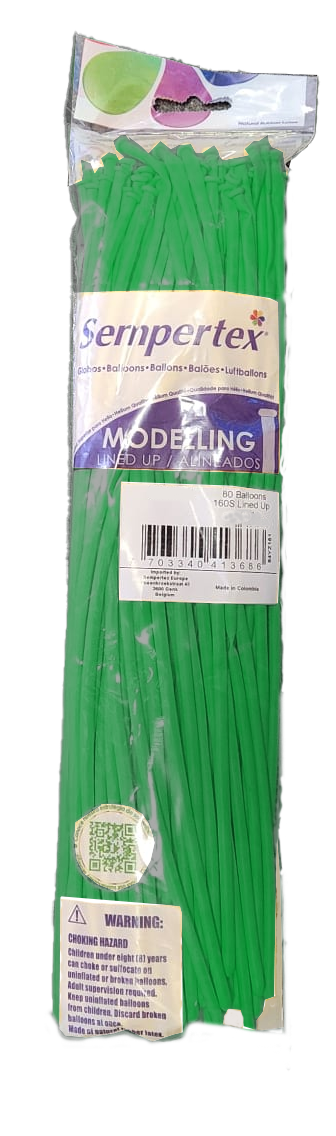 Sempertex 160 - Nozzle Up - Shamrock Green 029 - 80 pieces