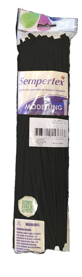 160 Sempertex - Nozzle Up - Black 080 - 80 Stuks