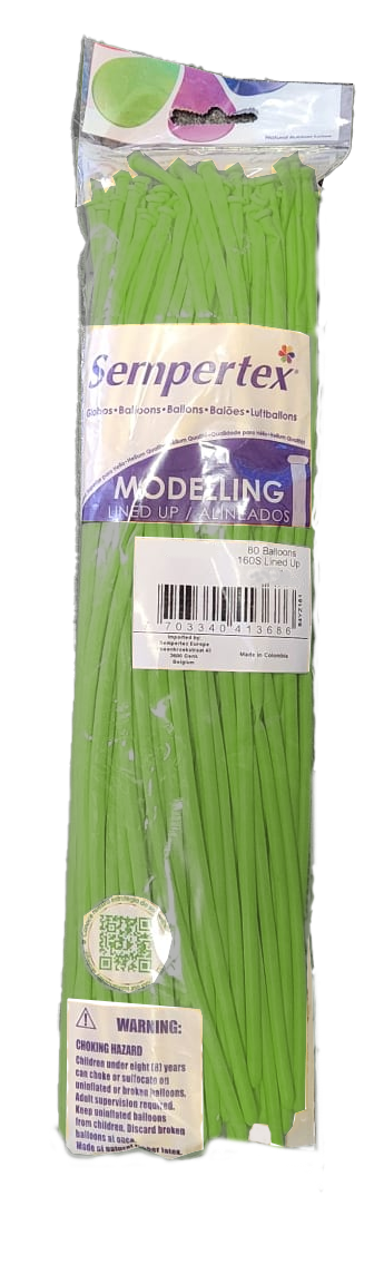 Sempertex 160 - Nozzle Up - Lime Green 031 - 80 Stuks