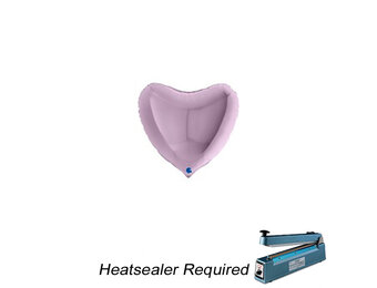 Heart - Lilac - 4 inch - Grabo - 10 pcs