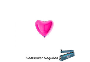 Heart - Magenta - 4 inch - Grabo - 10 pcs