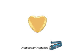 Heart - Gold - 4 inch - Flex - 5 stuks