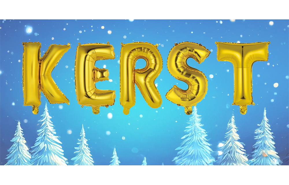 Kerst - Gold - 34cm - Anagram - selfsealing