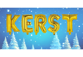 Kerst - Gold - 34cm - Anagram - zelfsluitend