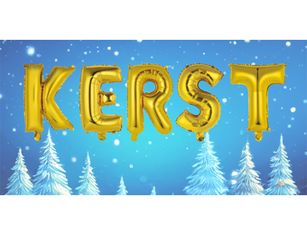 Kerst - Gold - 34cm - Anagram - selfsealing