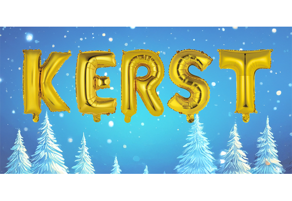 Kerst - Gold - 34cm - Anagram - zelfsluitend