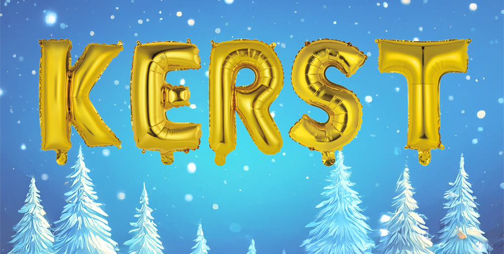 Kerst - Gold - 34cm - Anagram - zelfsluitend