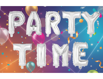 Party Time - Silver - 34cm - Anagram - Selfsealing