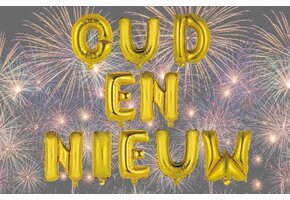 Oud en Nieuw - Gold - 34cm - Anagram - selfsealing