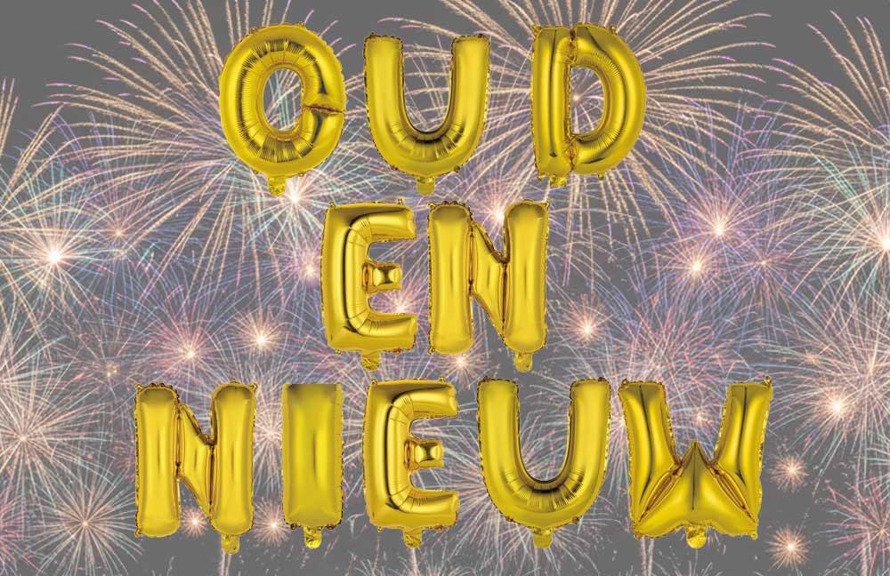 Oud en Nieuw - Gold - 34cm - Anagram - selfsealing