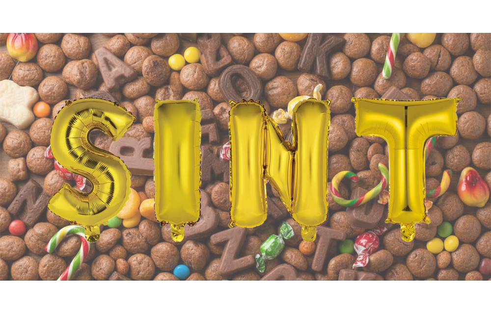 Sint - Gold - 34cm - Anagram - zelfsluitend