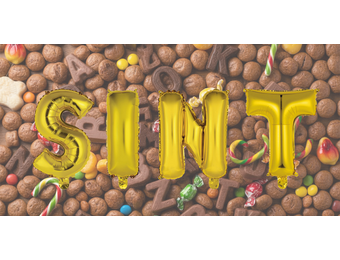 Sint - Gold - 34cm - Anagram -  selfsealing