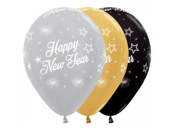 R12 - Happy New Year Elegant - 6 Stuks