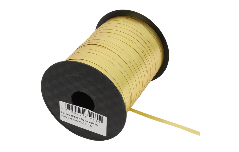 Krullint - Matte Metallic Gold - 5mm x 225m