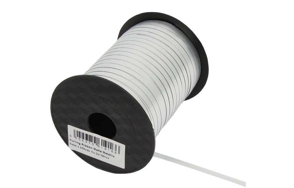 Krullint - Matte Metallic Silver - 5mm x 225m