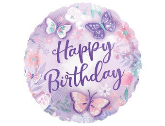 Happy Birthday Butterflies - 17 inch - Anagram