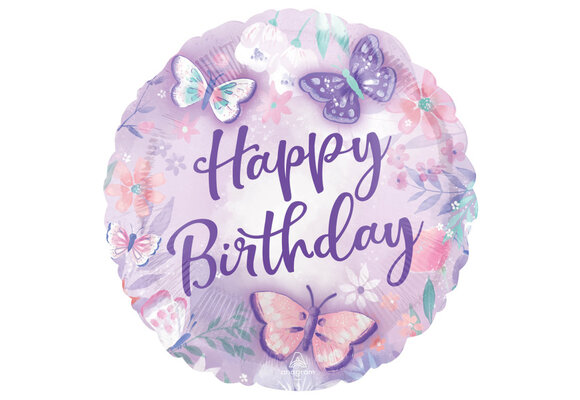 Happy Birthday Butterflies - 17 inch - Anagram.