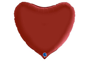 Heart - Satin Rubin Red - 36 inch - Grabo