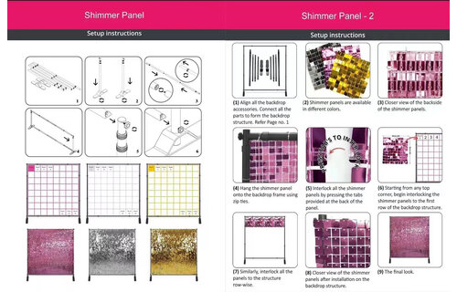 FRAME - Shimmer Wall Frame Structure- adjustable Sizes