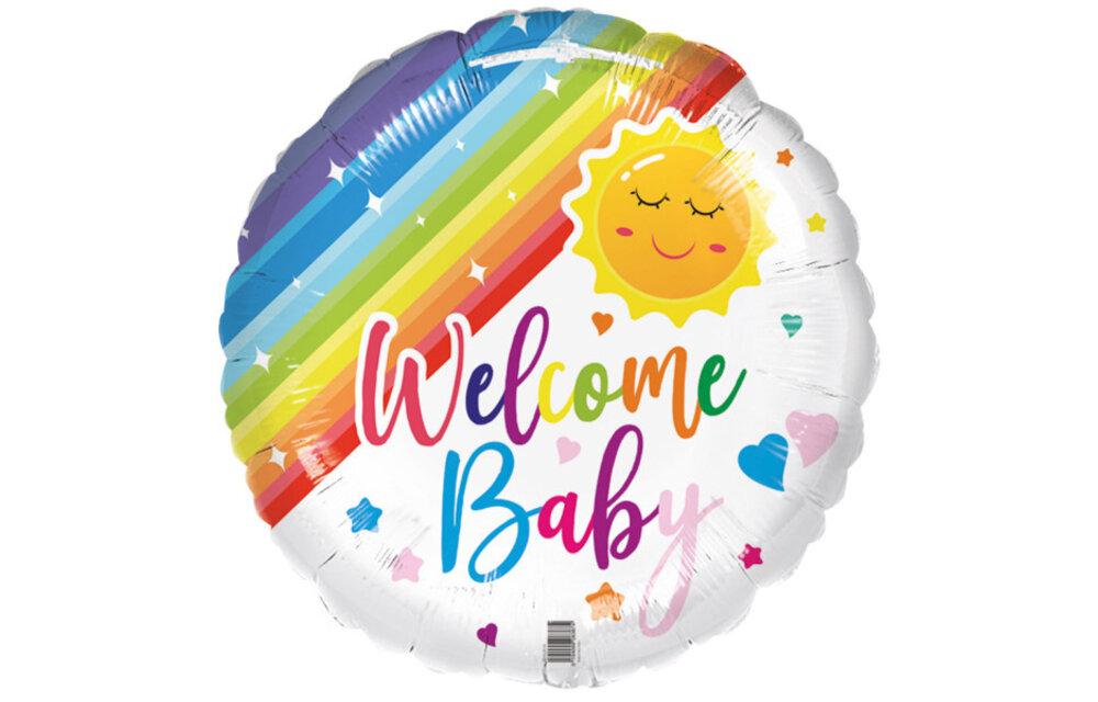 Welcome Baby - Rainbow - 18 inch
