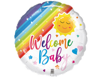 Welcome Baby - Rainbow - 18 inch