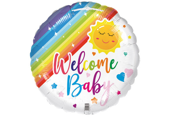 Welcome Baby - Rainbow - 18 inch
