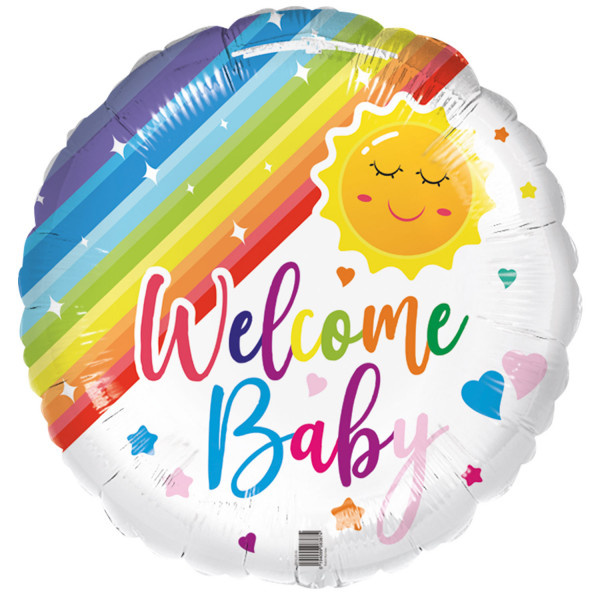 Welcome Baby - Rainbow - 18 inch
