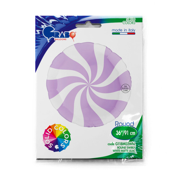 Candy Swirl - Matte Lilac - 36 inch - Grabo