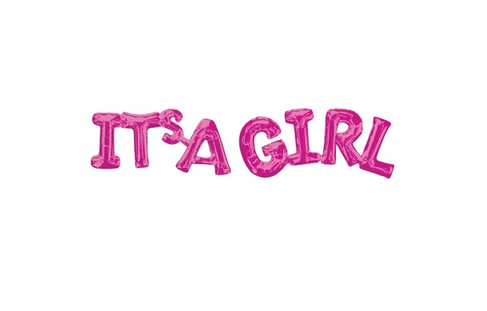 It's A Girl (phrase) - Fuchsia - Anagram