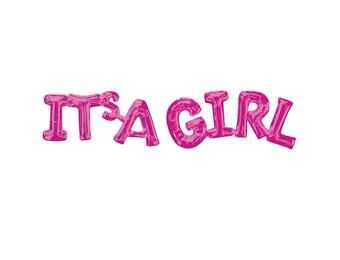 It's A Girl (phrase) - Fuchsia - Anagram