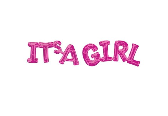 It's A Girl (phrase) - Fuchsia - Anagram