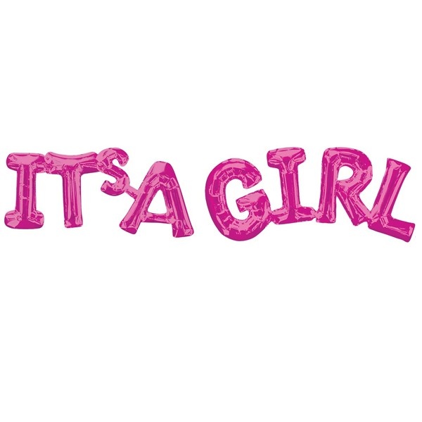 It's A Girl (phrase) - Fuchsia - Anagram