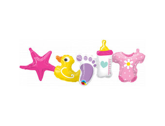 Baby Girl Garland - 41 inch - Qualatex