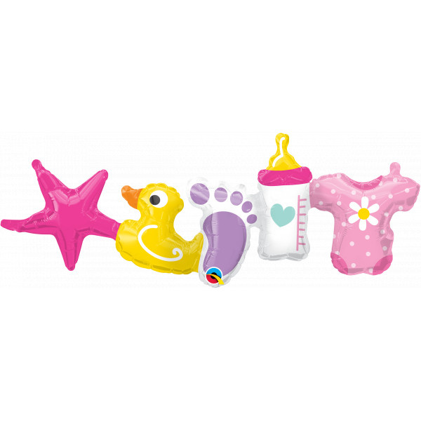 Baby Girl Garland - 41 inch - Qualatex