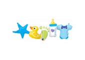 Baby Boy Garland - 41 inch - Qualatex