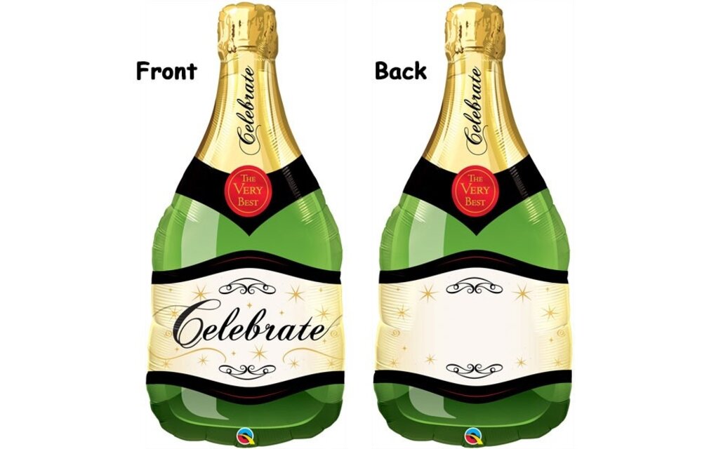 Champagne Bottle - 39 inch - Qualatex