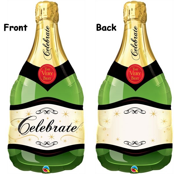Champagne Bottle - 39 inch - Qualatex